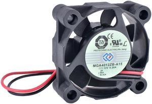 MGA4012ZB-A15 4cm 40mm 4015 12V 0.20A 2-wire double ball bearing large air volume cooling fan