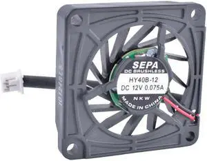 HY40B-12 4cm 40mm fan 4008 40x40x8mm 12V 0.075A Thin side hair blow cooling fan