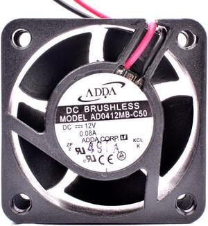 AD0412MB-C50 4cm 4020 40mm fan 40x40x20mm DC12V 0.08A 2 lines ball mute switch cooling fan