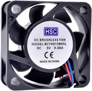 BCY4015B05L new 4cm 40mm fan 40x40x15mm DC5V 0.08A 3 lines double ball mute cooling fan for industrial router