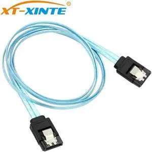 XT-XINTE 6Gbps Straight SATA 3.0 III 7Pin to SATA III SATA 3 SATA3.0 Cable Flat Data Cord 60cm for HDD SSD XT-XINTE 6Gbps Straight SATA 3.0 III 7Pin to SATA III SATA 3 SATA3.0 Cable Flat Data Cord 60cm for HDD SSD