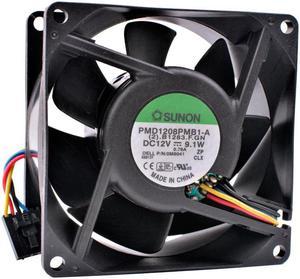 PMD1208PMB1-A 8cm 80mm fan 8038 12V 9.1W Double ball bearing server large air volume cooling fan