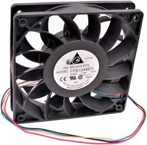 FFB1248EH 12cm 120mm 120x120x25mm 12025 DC48V 0.38A server inverter cooling fan