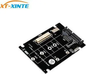 XT-XINTE 2 in 1 M.2 B Key Mini SATA SSD to SATA3.0 Adapter Card for mSATA SSD M2 2230 2242 2260 2280 for NGFF Adapter w Switch