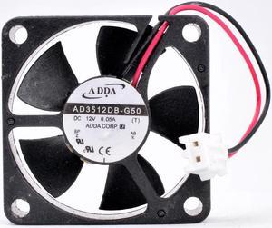 AD3512DB-G50 3.5cm 35mm fan 35x35x10mm DC12V 0.05A 2 lines dual ball bearing ultra-quiet micro host cooling fan