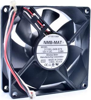 3110KL-04W-B79 8cm 8025 80mm fan 80x80x25mm 12V 0.38A Inverter power supply cooling fan