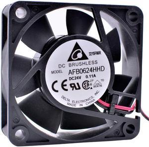 AFB0624HHD 6cm 60x60x20mm 6020 60mm fan DC24V 0.11A 2 line server inverter charger cooling fan