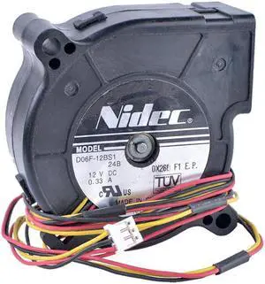 D06F-12BS1 6025 6cm 60mm 12V 0.33A Double Ball Bearing High Volume Centrifugal Turbine Blower Fan