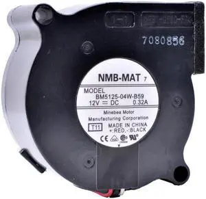 BM5125-04W-B59 5125 5cm 12V 0.32A Double Ball Bearing Centrifugal Turbo Blower Projector Fan