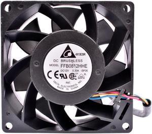 FFB0812HHE 8cm 8038 80mm fan 80x80x38mm DC12V 0.30A server low speed mute cooling fan