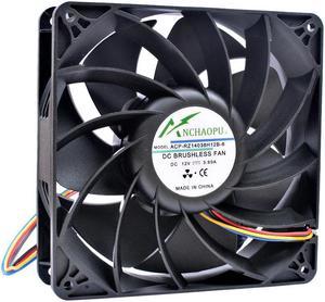 14038 14cm 140x140x38mm 140mm fan DC12V 3.60A 4 lines large air volume suitable for supercomputer server chassis cooling fan