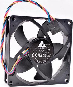 AFC0812DD 8cm 8020 80x80x20mm 80mm fan DC12V 0.75A 4 lines server chassis cooling fan