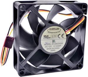 R128025SM 8cm 80mm fan 80x80x25mm DC12V 0.14A 3 lines 3pin speed monitoring quiet chassis power supply CPU cooling fan