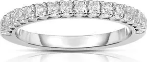 Noray Designs 14K White Gold Diamond (0.45 Ct, G-H Color, SI2 Clarity) Wedding Band