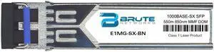 Brocade E1MG-SX - 1000BASE-SX 550m MMF 850nm SFP (100% Compatible)