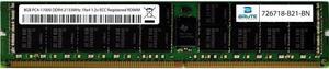 726718-B21 - HP Compatible 8GB PC4-17000 DDR4-2133Mhz 1Rx4 1.2v Registered RDIMM