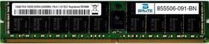855506-091 - HP Compatible 16GB PC4-19200 DDR4-2400MHz 1Rx4 1.2V ECC Registered RDIMM