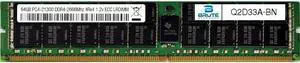 Q2D33A - HP Compatible 64GB PC4-21300 DDR4-2666Mhz 4Rx4 1.2v ECC LRDIMM