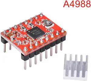 1pc 3D Printer parts A4988 Stepper Motor Driver Module with Heatsinks Reprap Board Suitable Ramps 1.4 For 3D Printer