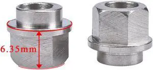 BIQU 10PCS 3D printer parts Openbuilds eccentric column / isolation column hexagonal bore 5MM 6.35MM Stainless steel