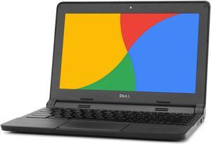 Dell ChromeBook 3120, 2.16 GHz Intel Celeron, 4GB DDR3 RAM, 16GB SSD Hard Drive, Chrome, 11" Screen