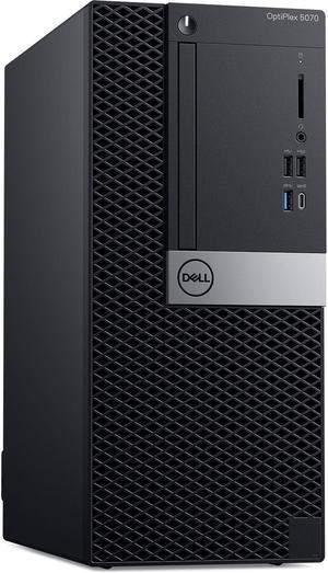 Dell Optiplex 5070 Mini-Tower Desktop, Intel Six Core 9th Gen i5 9500 3.0Ghz, 8GB DDR4 RAM, 512GB NVMe PCIe M.2 SSD, USB Type C, Windows 11 Pro