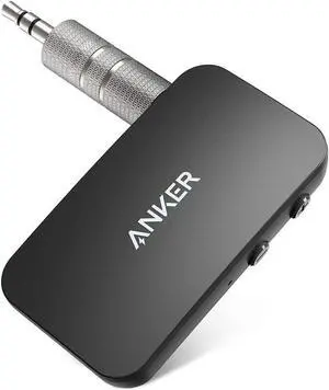 Soundsync Bluetooth Receiver for Music Streaming with Bluetooth 5.0 Dual Device Connection Handsfree Calls 12-Hour Battery Life for Car & Home Stereo - Signal Reception Only
