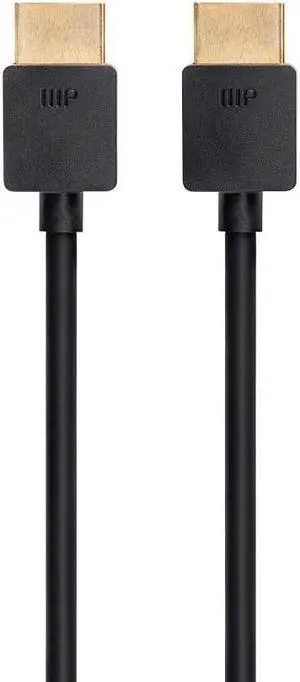 8K Ultra High Speed Slim HDMI Cable - HDMI 2.1 8K@60Hz 4K@120Hz 48Gbps HDR VRR 2ft Black