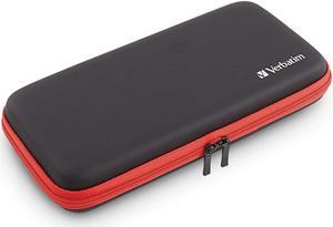 Verbatim Carrying Case for use with Nintendo Switch – Black/Red