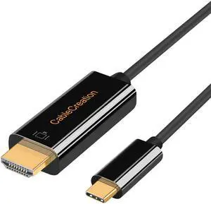 USB C to HDMI 4k Cable, CableCreation [2-Pack] 6 Feet Type C (Thunderbolt 3 Compatible) to HDMI Cable,Compatible with MacBook Pro,New iPad Pro,MacBook Pro, iMac 2017,Chromebook Pixel, XPS 13/15