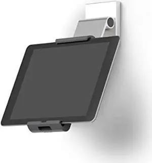 Durable Tablet Holder Wall/Cabinet Mount (7-13 Inches, 360 Degrees Rotation with Anti-Theft Device) Silver/Charcoal (893523)