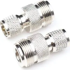 ANHAN N Female to Mini UHF Male Connectors,Mini UHF to N Type adapters N Type coaxial Connector RF Coax Adapter 2Packs ANHAN N Female to Mini UHF Male Connectors,Mini UHF to N Type adapters N Type coaxial Connector RF Coax Adapter 2Packs