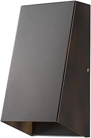 Acclaim Lighting 1515ORB Modern Nolan 1-Light Outdoor Wall Flush Mount in Oil-Rubbed Bronze