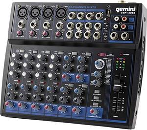 Gemini compact 12-channel Bluetooth mixer with USB playback