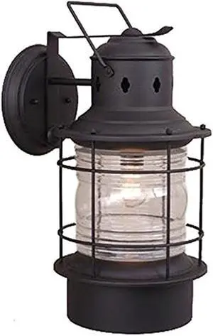Vaxcel OW37081TB Hyannis 8-Inch Outdoor Wall Light, Textured Black