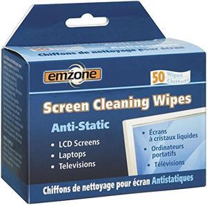 EMPACK EMP47044 Anti-Static Screen Cleaning Wipe-for Display Screen, Keyboard, Notebook, Gaming Console, Telephone, Home/Office Equipment-Anti-Static, Lint-Free, Non-Flammable, Alcohol-Free-50/Box