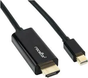 Rocstor Y10C196-B1 6Ft Mini Displayport To Hdmi M/M 4Kx2K 30Hz Cable Black