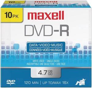 maxell 4.7 GB DVD-R 10 PACK- Part # 638004