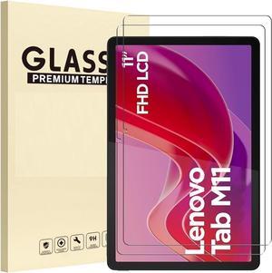[2 Pack] Lenovo Tab M11 11 Inch Screen Protector Tempered Glass Anti-Scratch Anti-Fingerprint Bubble Free 9H Hardness Protective Film Screen Protector for Lenovo Tab M11 Tablet 11" (2024 Release)