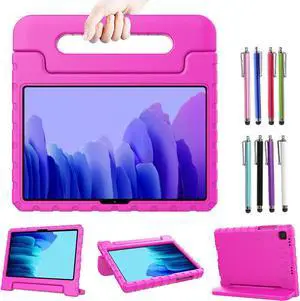 Epicgadget Case for Samsung Galaxy Tab A7 10.4" SM-T500/T505/T507 (2020) - Shockproof Lightweight Protection Handle Stand EVA Kids Friendly Cover Case - Pink