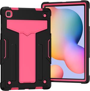 Epicgadget Case for Samsung Galaxy Tab A7 10.4" SM-T500/T505/T507 (2020) - Dual Layer Protective Hybrid Cover Case With Kickstand For Galaxy Tab A7 10.4 Inch Released in 2020 (Black/Pink)