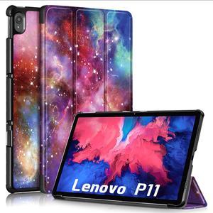 Epicgadget Lenovo Tab P11 11 inch Case 2020 Model TBJ606F TBJ606X  Slim Lightweight Smart PU Leather Cover Trifold Stand Case Hard Shell Cover for Lenovo Tab P11 11 Android Tablet Galaxy