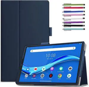 Epicgadget Case for Lenovo Tab M10 FHD Plus (2nd Gen) TB-X606, Lightweight Folio PU Leather Folding Stand Cover Case for Lenovo Tablet M10 FHD Plus 10.3 Inch Display 2020 Released (Navy Blue)