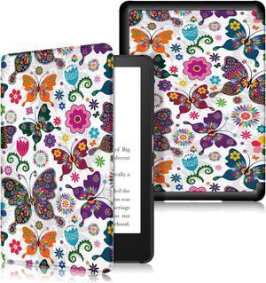 EpicGadget Case for Kindle Paperwhite (11th Generation, 2021 release, 6.8" display) PU Leather Smart Book Cover for Amazon All-new Kindle Paperwhite or Kindle Paperwhite Signature Edition -Butterfly