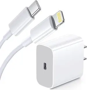 20W USB-C Power Adapter with TYPE C to Lightning Cable Compatible for iPhone / iPad,  EpicGadget USB C Fast iPhone Charger for iPhone13 Pro Max /iPhone12 Pro Max/iPhone11 Pro Max/XR/XS/8/SE