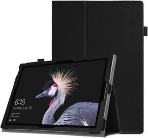 Epicgadget Case for Microsoft Surface Pro 8, Lightweight Folio PU Leather Folding Stand Cover Case for Microsoft Surface Pro 8 13 Inch Display 2021 Released (Black)