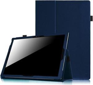 Epicgadget Case for Microsoft Surface Pro 8, Lightweight Folio PU Leather Folding Stand Cover Case for Microsoft Surface Pro 8 13 Inch Display 2021 Released (Navy Blue)