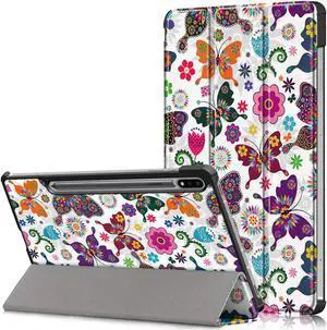 Epicgadget Case for Samsung Galaxy Tab S8 11 Inch SM-X700/SM-X706 (2022 Released) Tablet - PU Leather Slim Lightweight Trifold Stand Case Protective Cover with Auto Sleep and Wake (Butterfly)