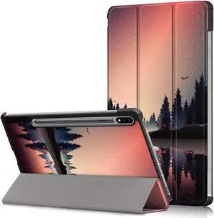 Epicgadget Case for Samsung Galaxy Tab S8 11 Inch SM-X700/SM-X706 (2022 Released) Tablet - PU Leather Slim Lightweight Trifold Stand Case Protective Cover with Auto Sleep and Wake (Dusk)