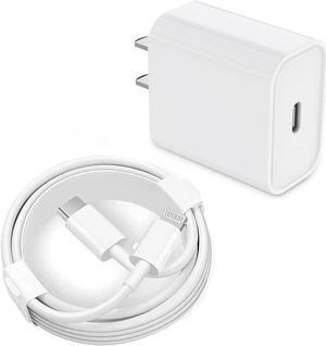 iPhone Fast Charger - 20W Type C Power Adapter PD Wall Charger with 3FT USB C to Lightning Cable Fast Charging Adapter for iPhone 13/13 Mini/13 Pro/13 Pro Max/12/12 Pro/12 Pro Max/11/11Pro